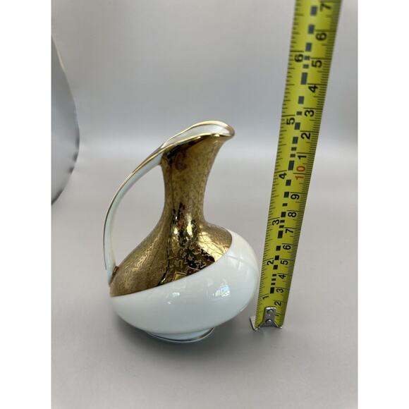 Vintage ALKA Bavaria Gold Frieze Porcelain 1950s Bud Vase/Pitcher - Picture 8 of 9